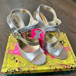 Versace for H&M Silver Heels
